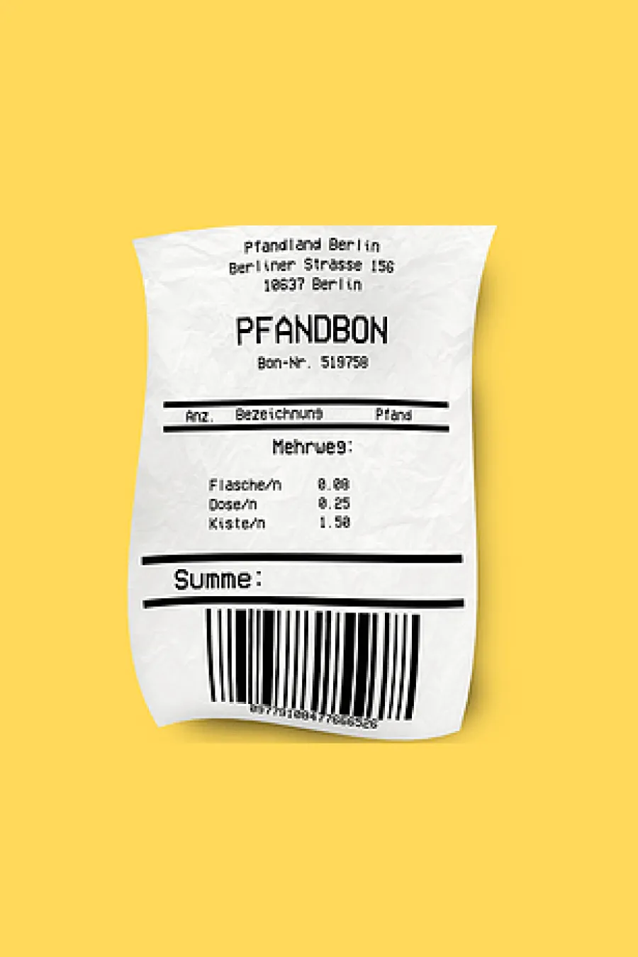 Ich brauche den Pfandbon! Cover Art